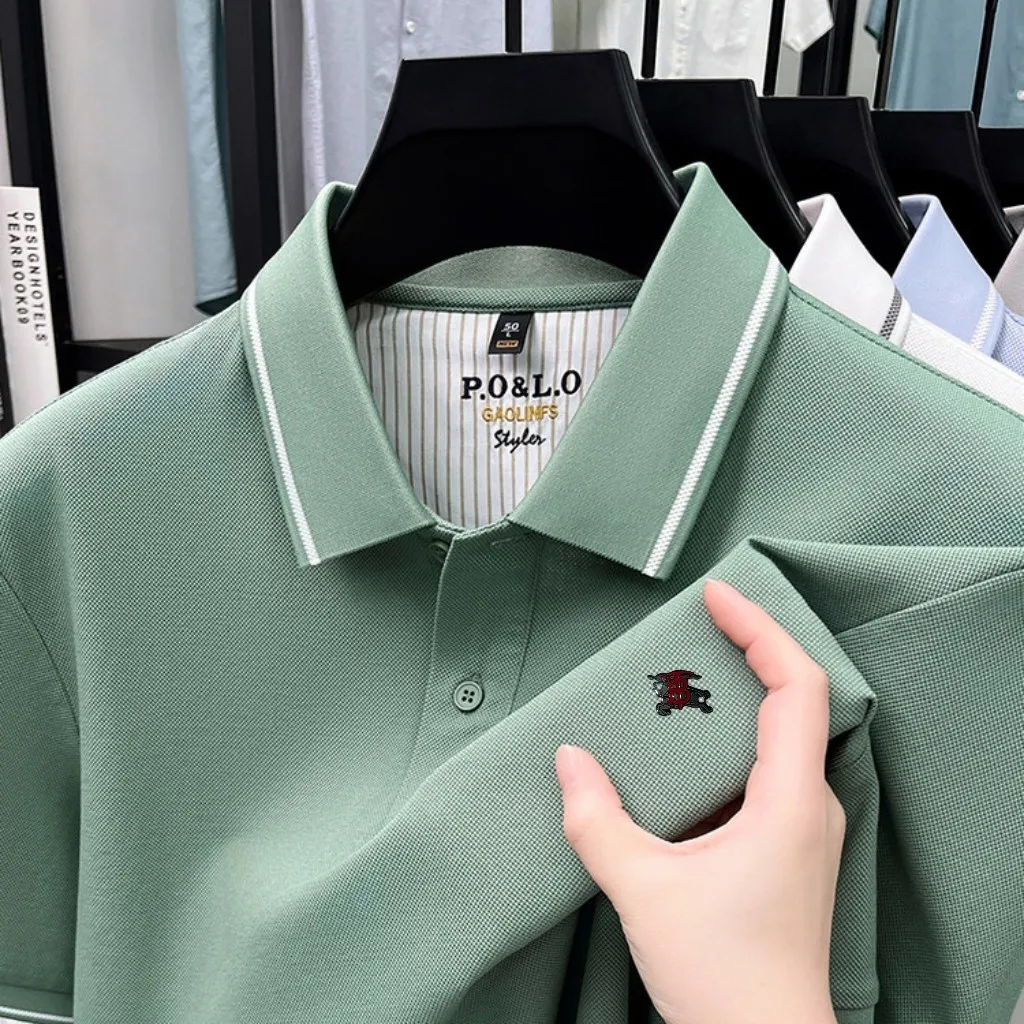 🌹 🌹 P135 26 Quality POLO ， 100% ， Breathable ， LOGO， ⚡️ T ⚡️ ， ！Sizes：M-4XL（ 210 、 。